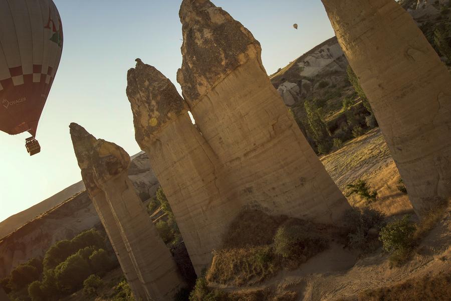 Peek into the past through a window of stone into Turkey's arid landscape. 