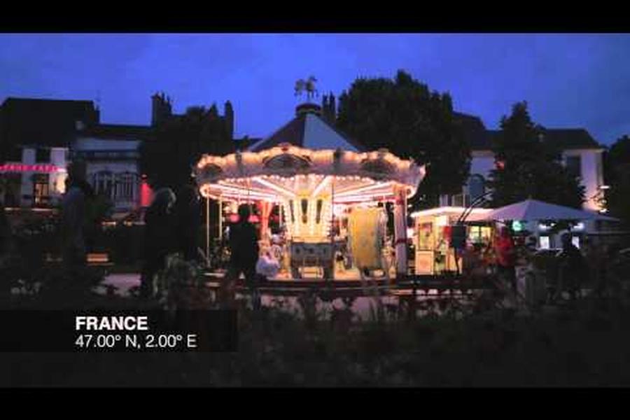 There's magic in certain moments of each day; you've just got to know how to see it. Today's moment takes us to Beaune, France where every adult can have instant access to their childhood on this carousel ride