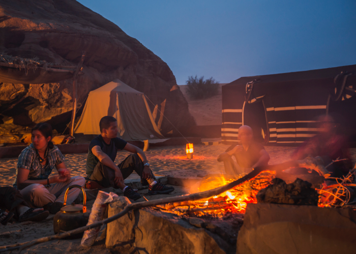 bedouin camp fire